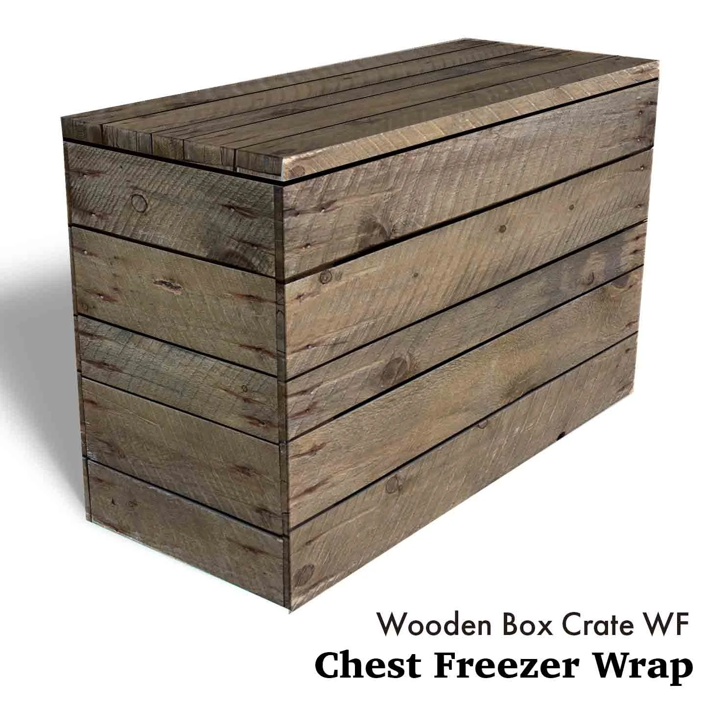 Wooden Box Crate WF Chest Freezer wrap